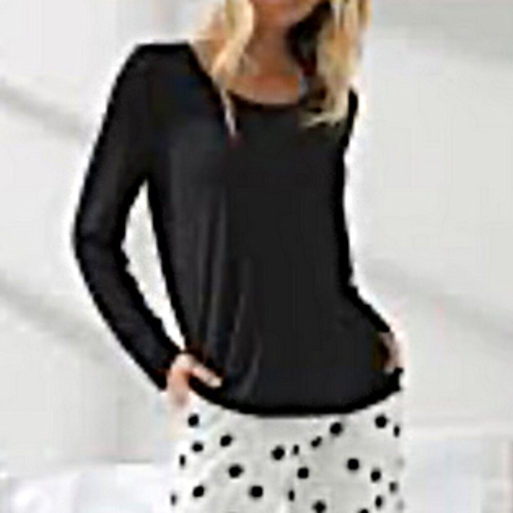 Soma black cool nights pj top size L short  NWTS